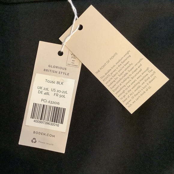 New Boden Ponte Wide Leg Pants - Picture 4 of 10